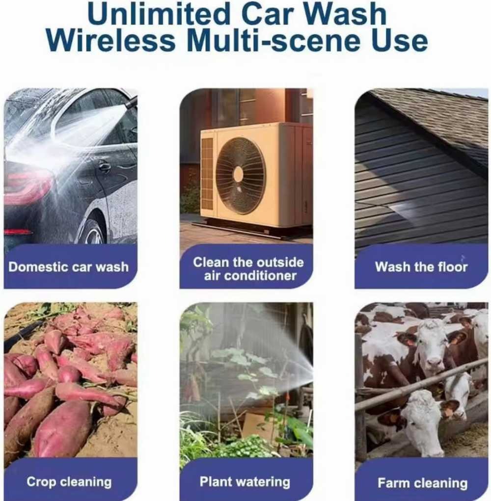 Double Battery Car Washer Gun