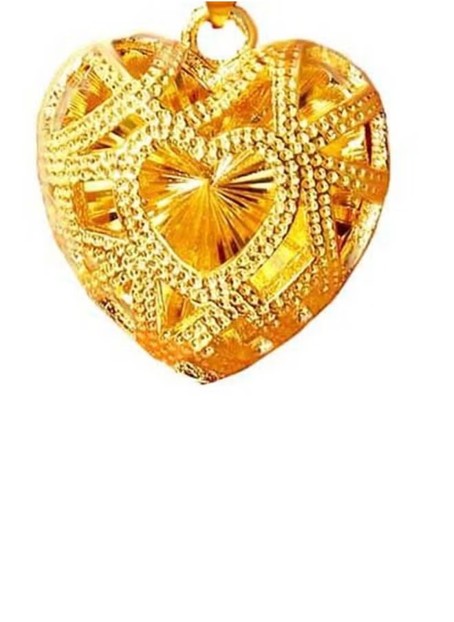 Gold Heart Shape Pendant Necklace